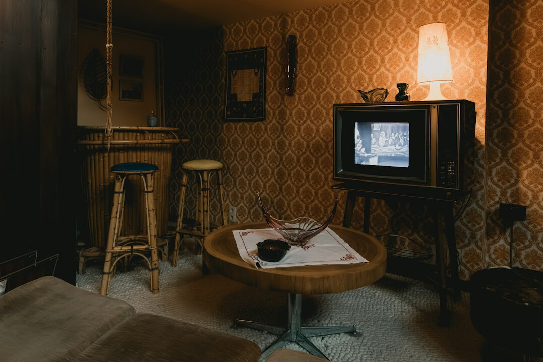 vintage german tv studio