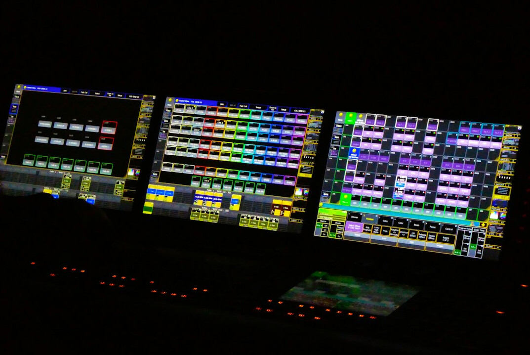 modern tv broadcast studio