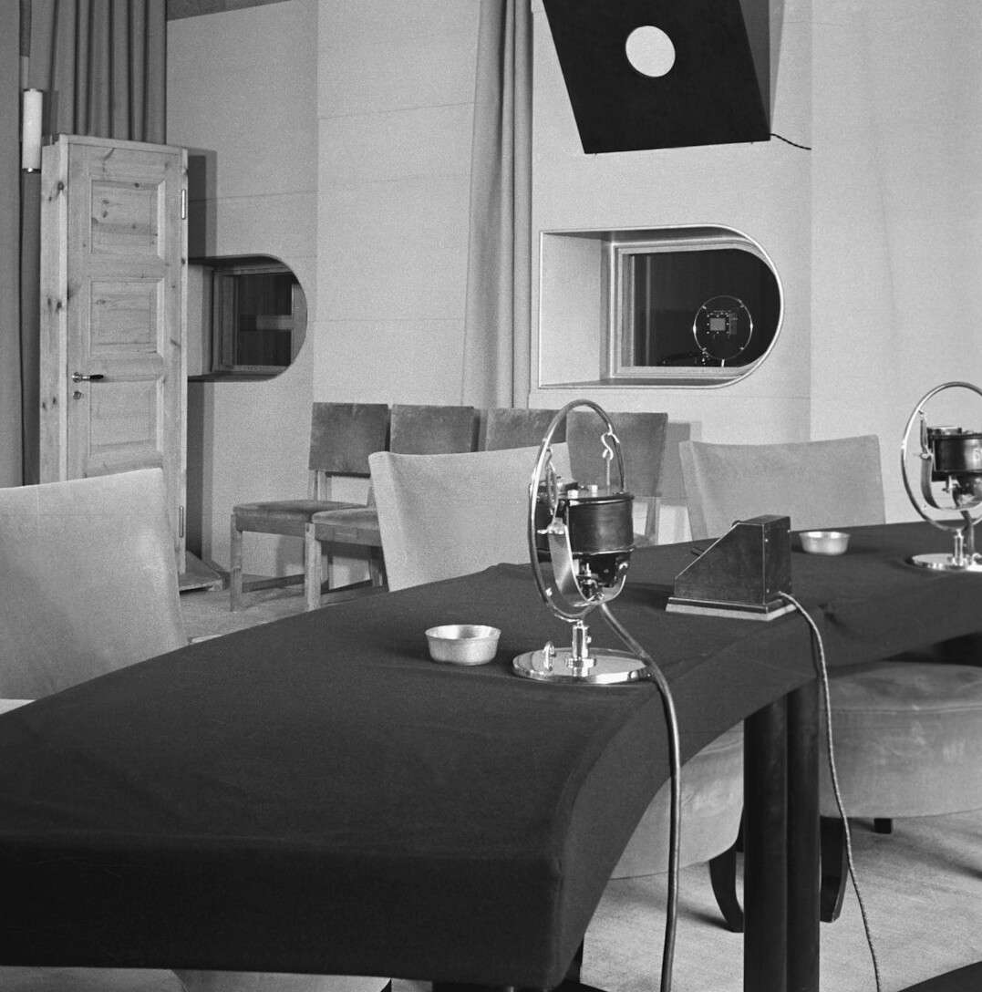 vintage german tv studio
